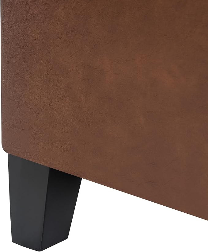 Style2 Faux Leather Coffee