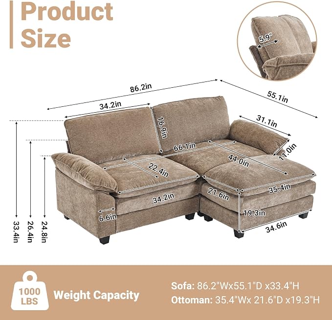 Chenille Light Brown