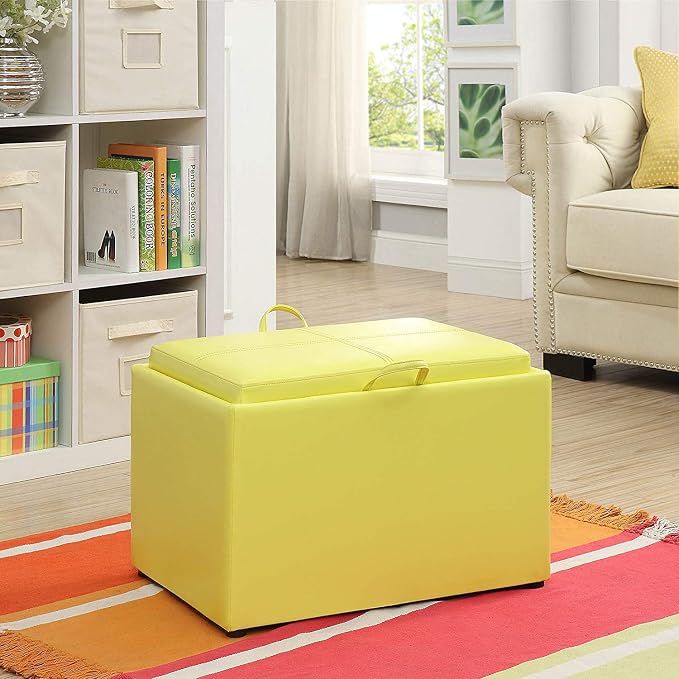 Yellow Faux Leather