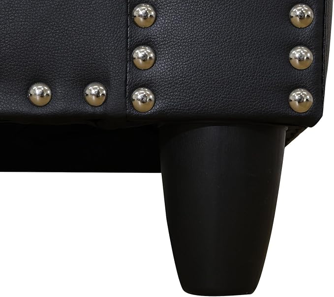 Rivet Black Leather 28.5