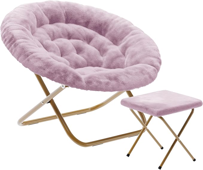 Dusty Purple Fabric/Soft Gold Frame