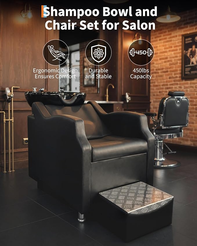 Black Abs Shampoo Bowl