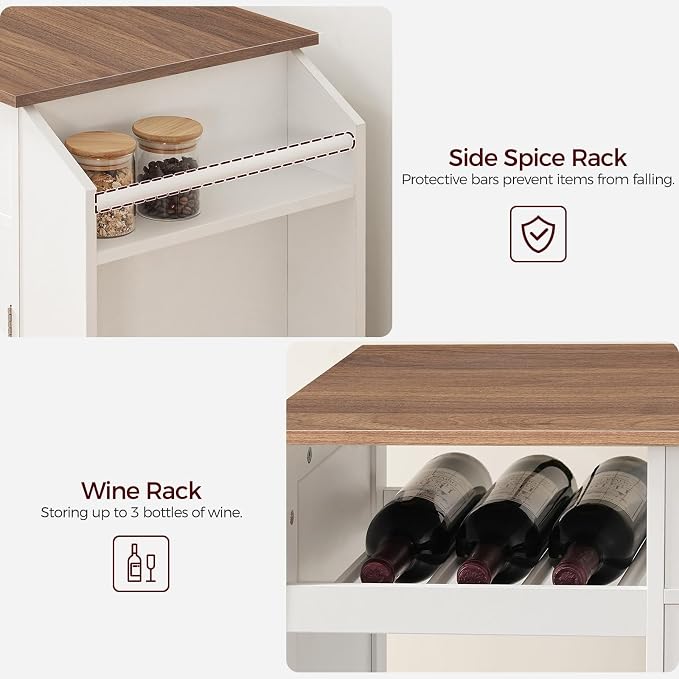 White and Walnut