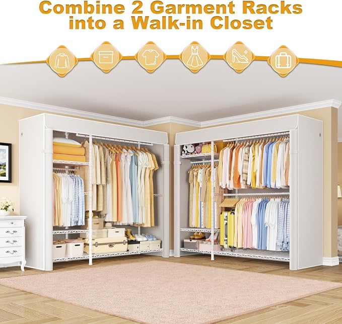 White Rack With White Cover