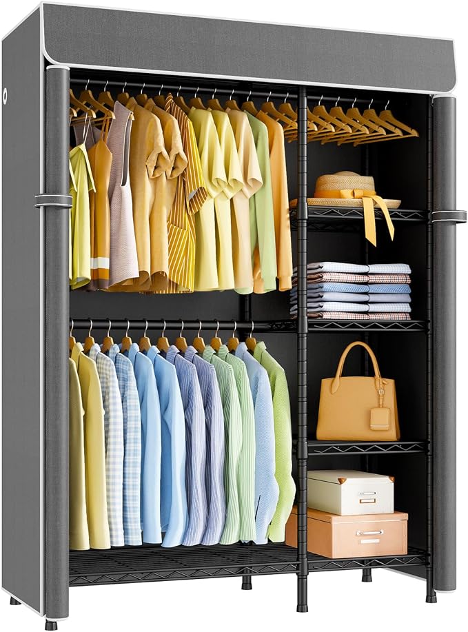 Black Closet with Dark Gray Cover