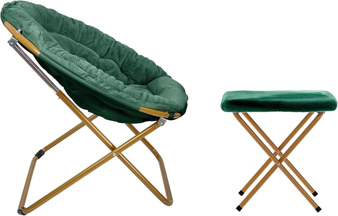 Emerald Fabric/Soft Gold Frame