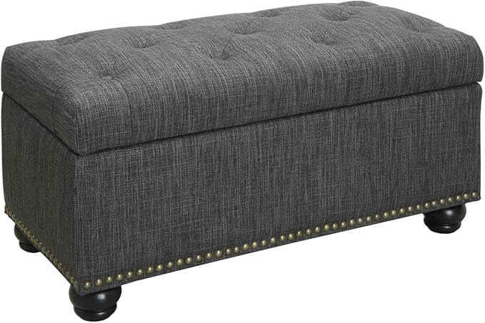 Dark Charcoal Gray Fabric