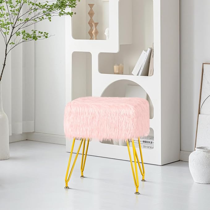 Rectangular-pink/Golden