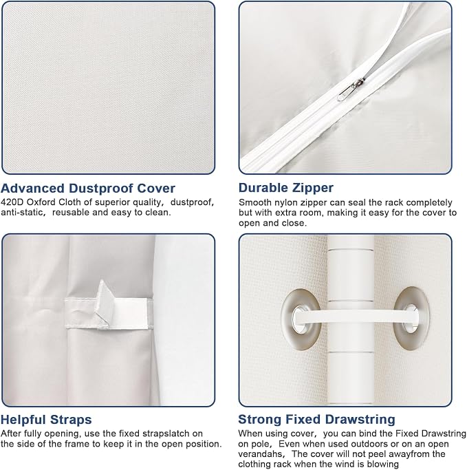 White Rack With White Cover