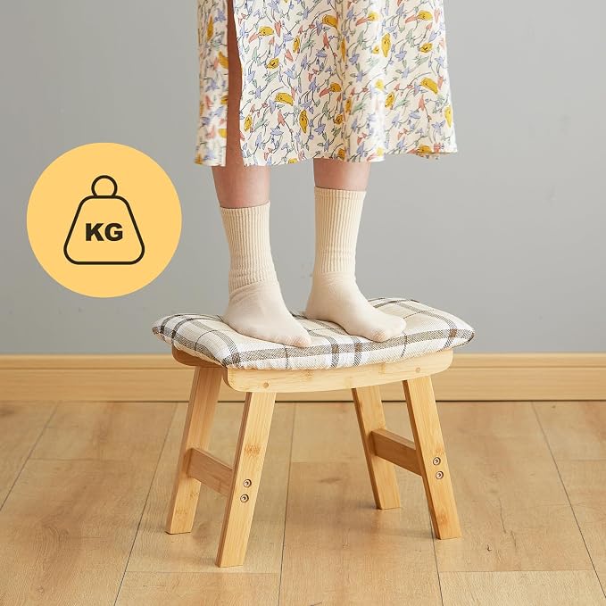 Natural Legs - Stripes Stool Surface