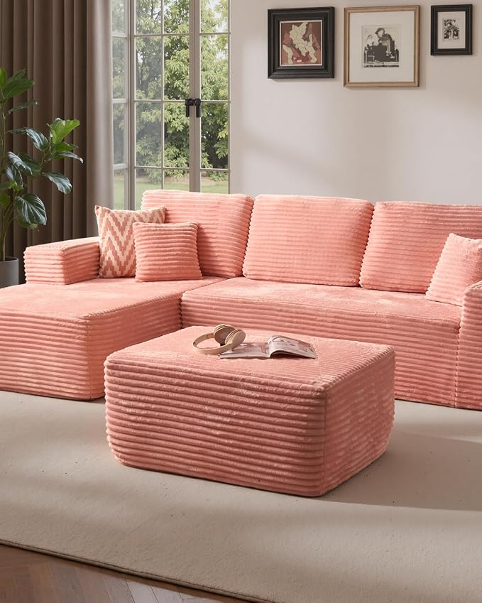 Pink (Plush Corduroy Fabric)