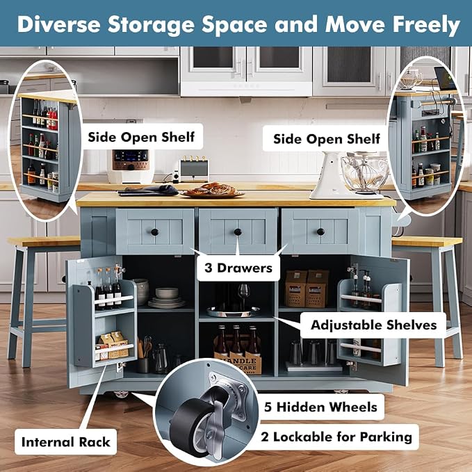 No Stools: Grey Blue