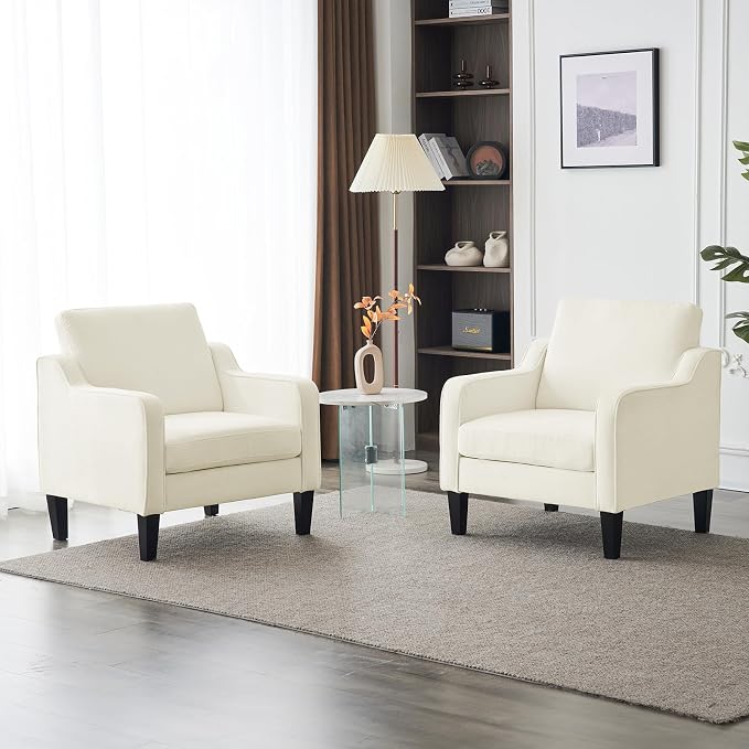 Cream White Chenille