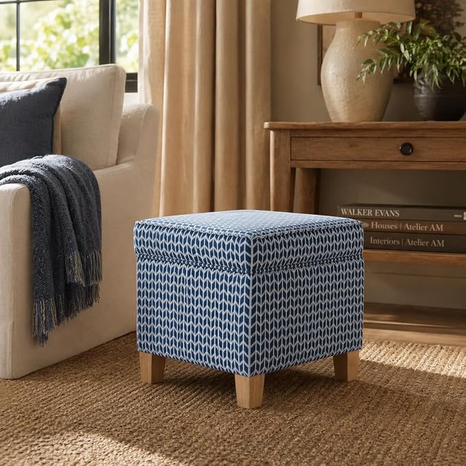 Blue Chevron Print