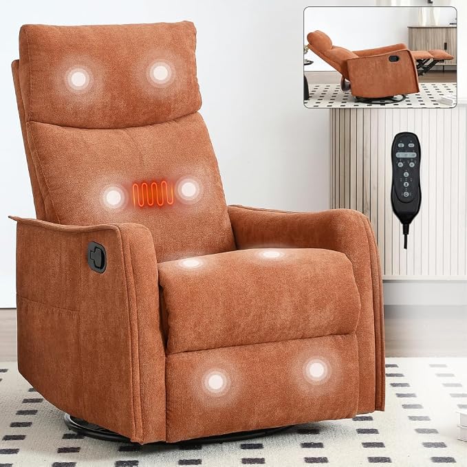 Orange + Metal & Wood + Fiber Foam and Polyester Fiber Pad