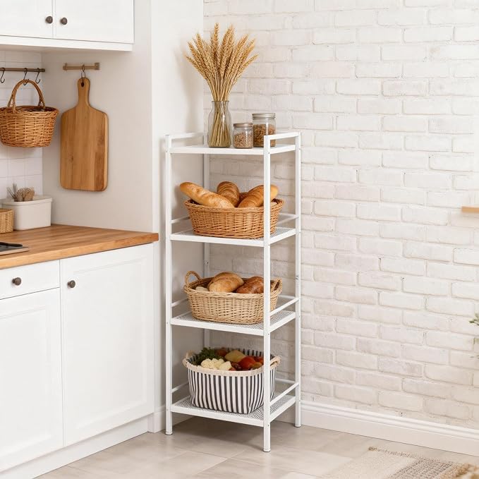 4 Tier White