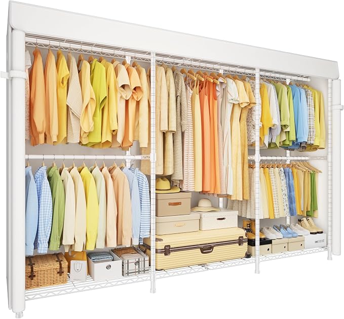White Rack With White Cover