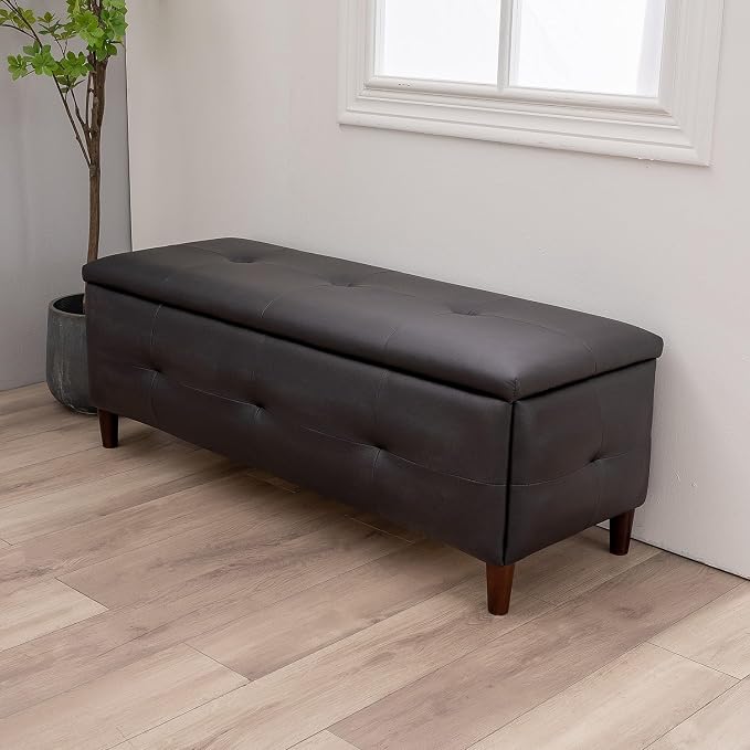 Black Leather Look Fabric