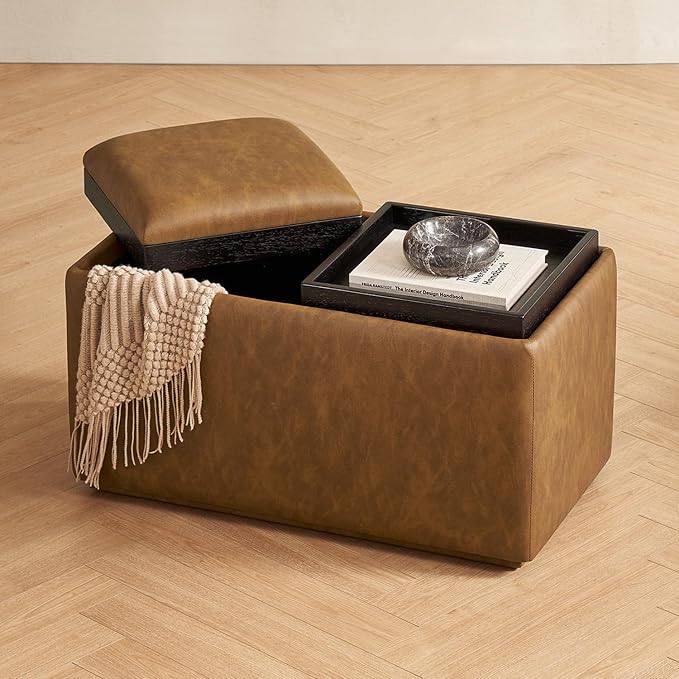 Brown Pu Leather, Rect.