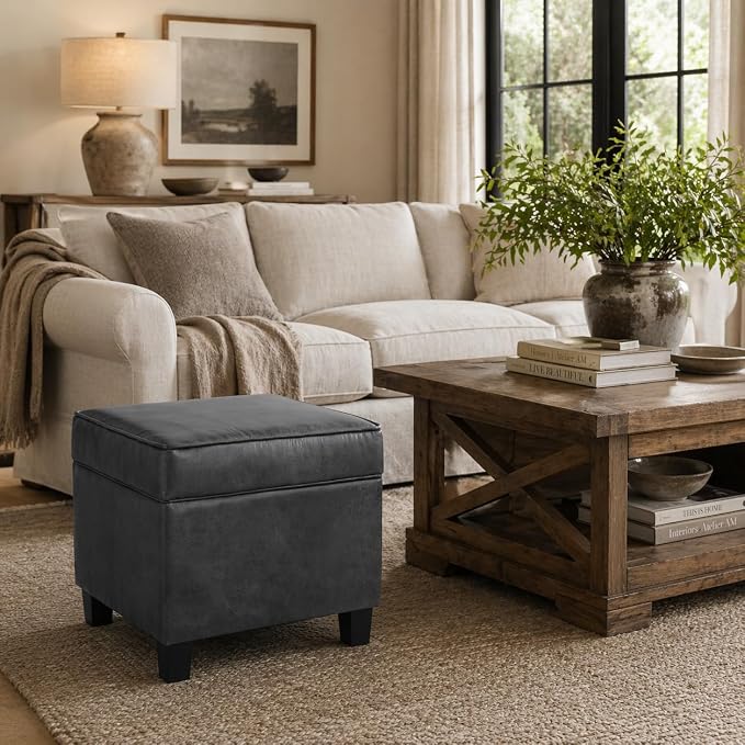 Gray Faux Leather