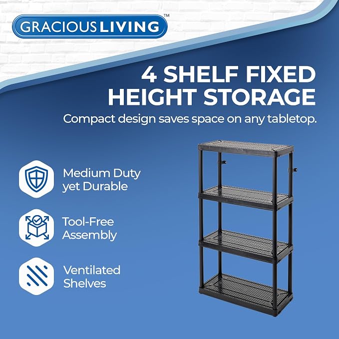 Black - 4 Shelf