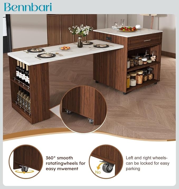 Walnut & Marble-grain