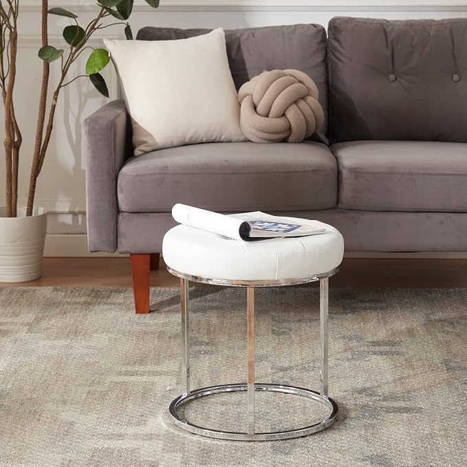 White/Silver Base/Pu Leather