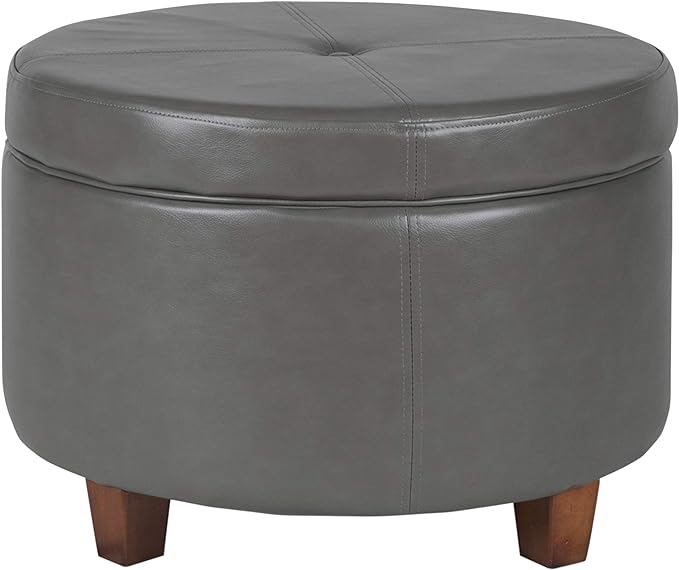 Gray Faux Leather