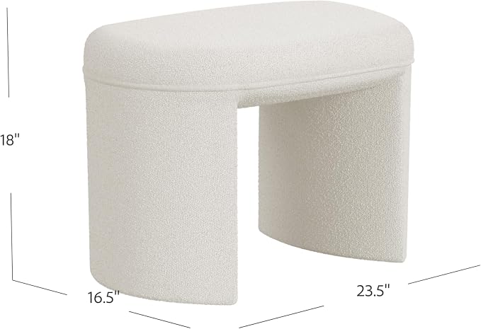 Cream White Boucle