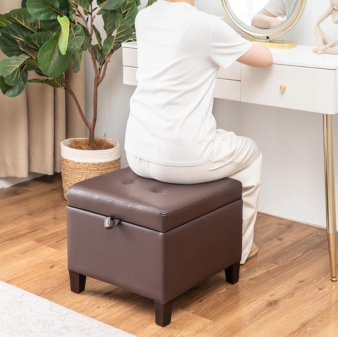 Style2 Faux Leather Brown