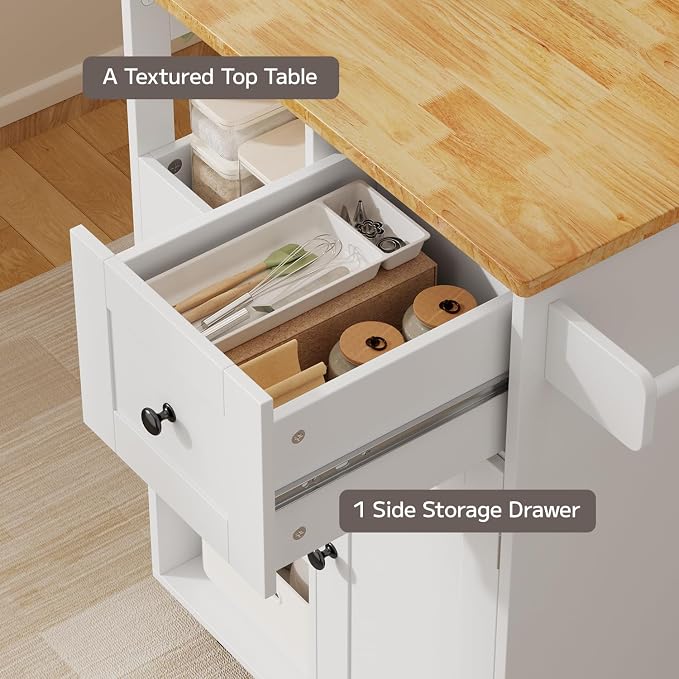 White & Tabletop-oak Color