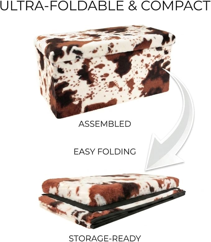 Cowhide Brown/White