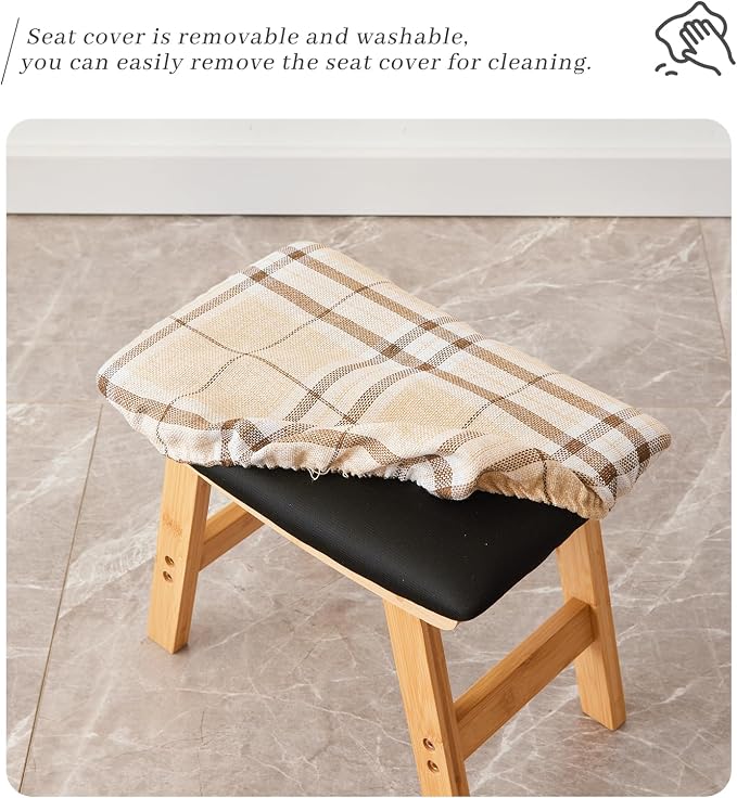 Natural Stool Legs - Stripes Surface