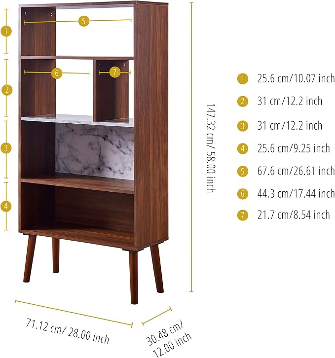 Marble/Walnut