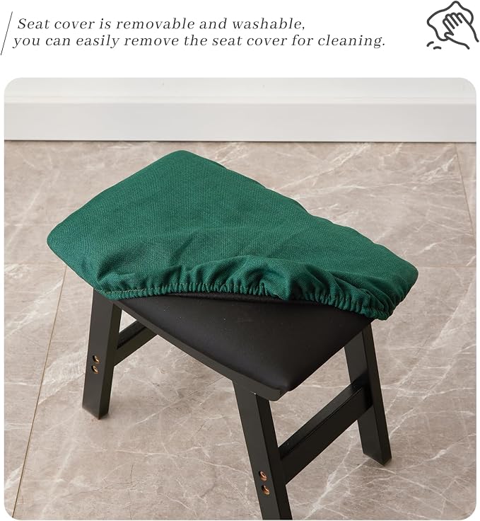 Black Stool Legs - Green Surface