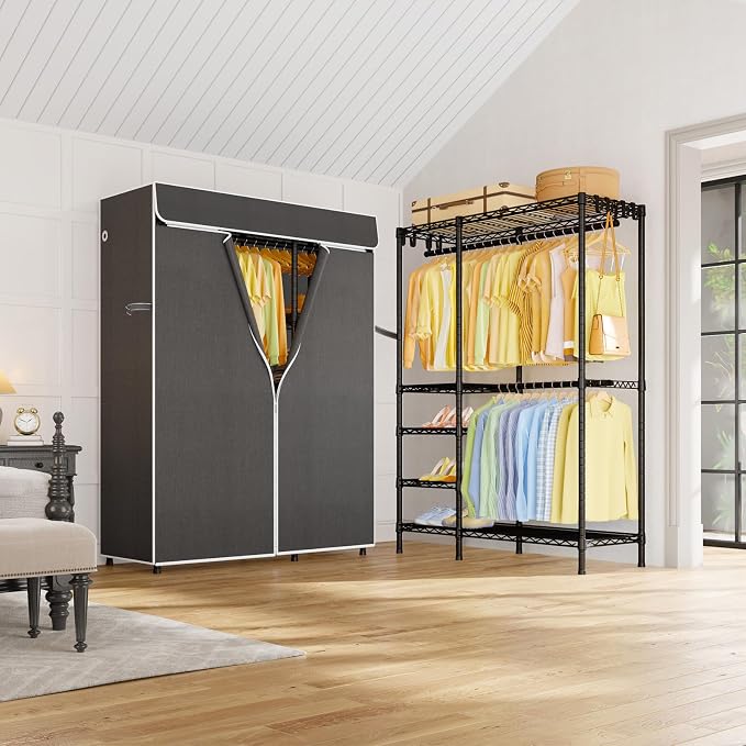 Black Closet with Dark Gray Cover