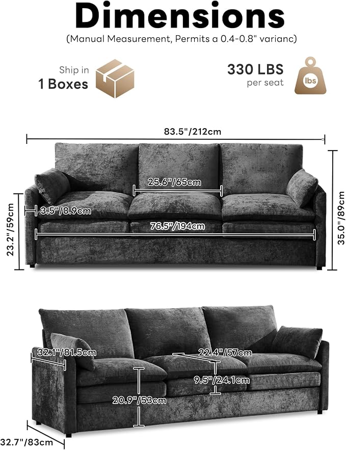 Chenille-dark Gray