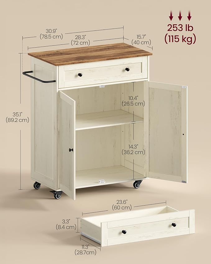 Rustic White + Honey Brown