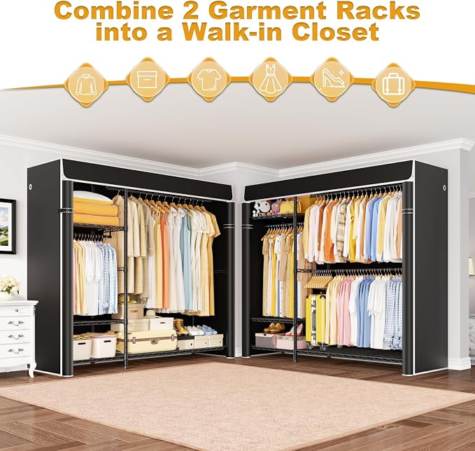 Black Rack With Black Cover
