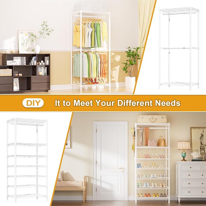 White Rack with White Cover