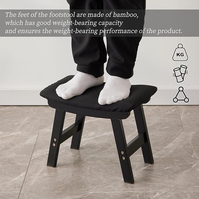 Black Stool Legs - Black Surface