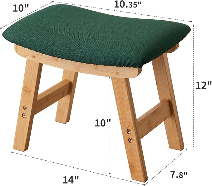 Natural Stool Legs - Green Surface