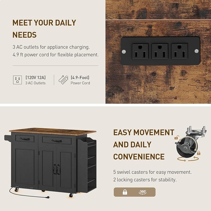 Black + Rustic Brown