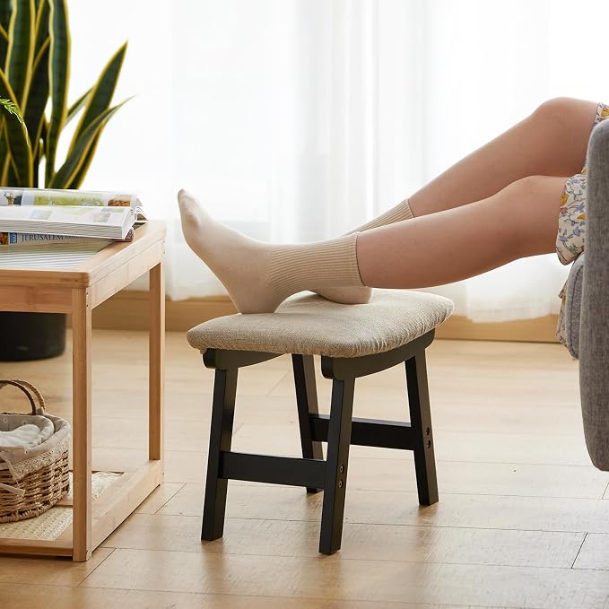 Black Legs - Beige Stool Surface