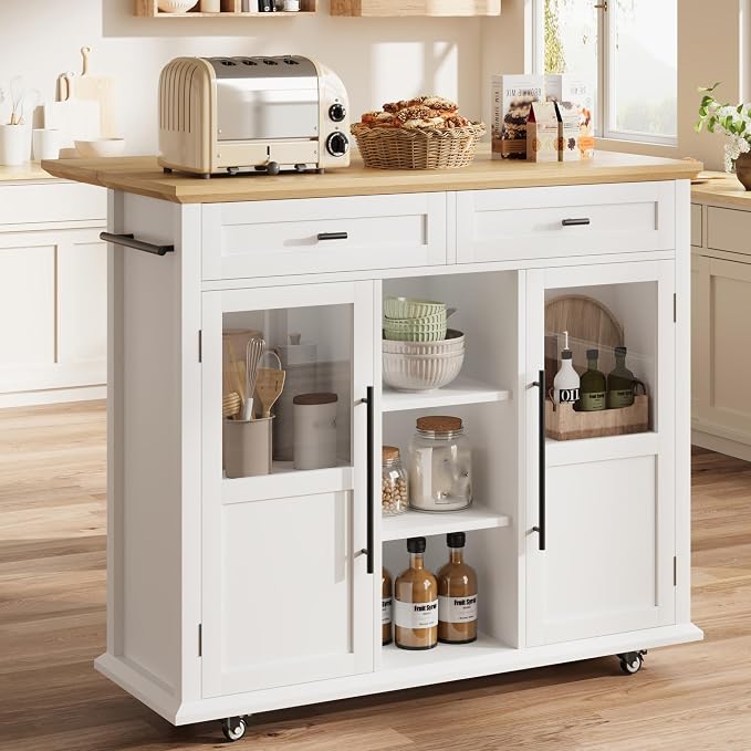 White Against Wood Color Top Panel