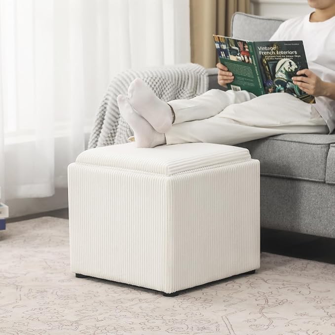 Beige Corduroy With Tray