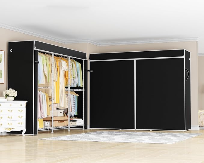 White Rack With Black Cover