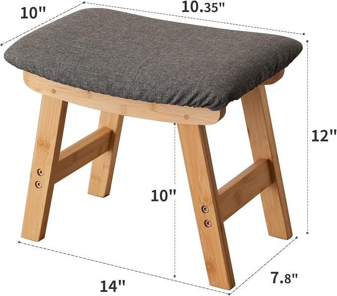 Natural Stool Legs - Gray Surface