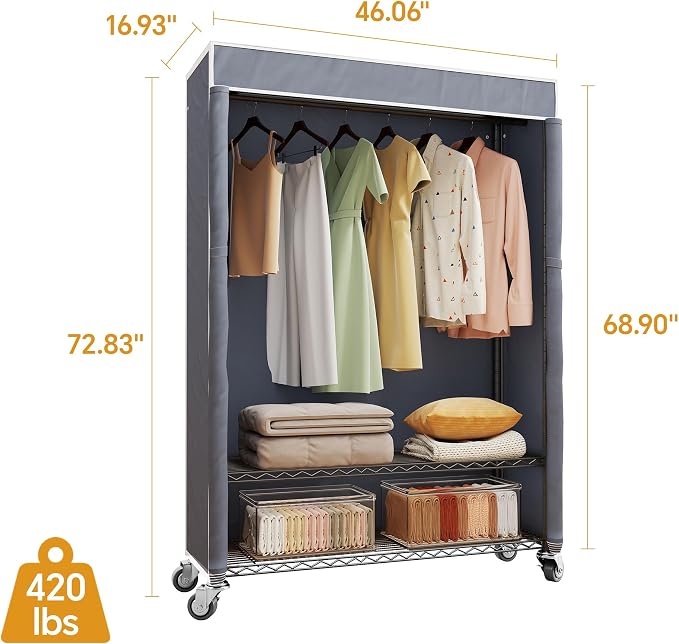 Black Rack with Grey Cover