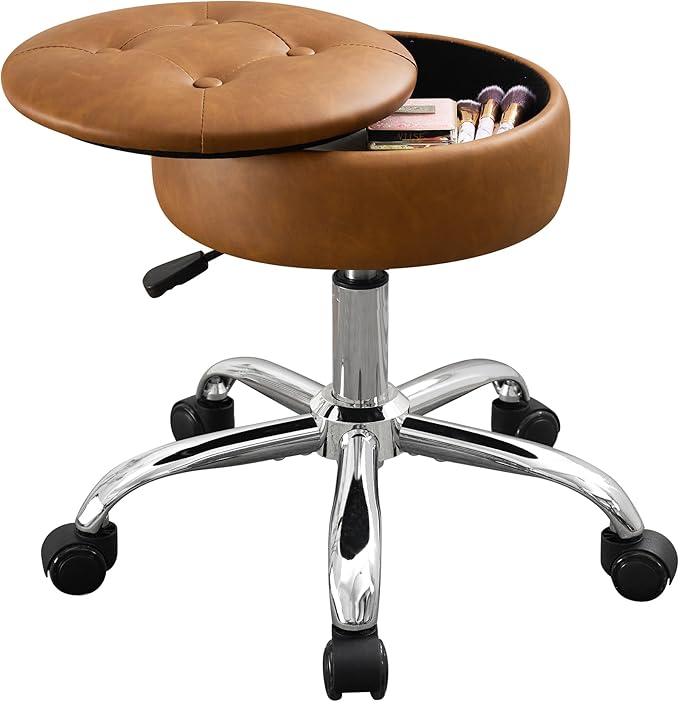 Brown With Storage and Wheels